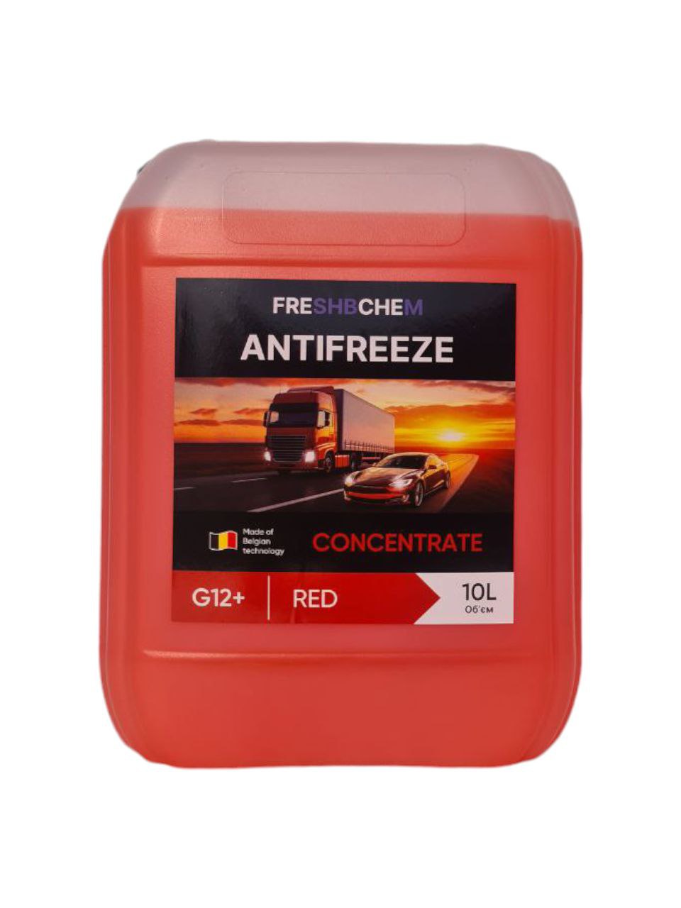 Охолоджувальні рідини Антифриз G12 / G12+ Червоний "FRESHBCHEM"